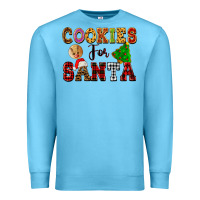 Ocean Blue cookies for santa Premium Sweatshirt - FaDigitalArtStudio