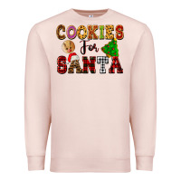 Pale Pink cookies for santa Premium Sweatshirt - FaDigitalArtStudio