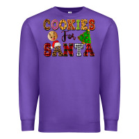 Purple cookies for santa Premium Sweatshirt - FaDigitalArtStudio