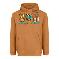 Meerkat Peace Love Whiskey Heavyweight Hoodie - BundleAndBundleShop