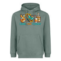 Sage Peace Love Whiskey Heavyweight Hoodie - BundleAndBundleShop