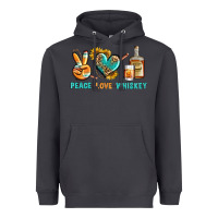 Peace Love Whiskey Heavyweight Hoodie | Teevron