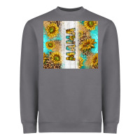Storm western mother's day mama with turquoise and sunflowers and leopard tu Heavyweight Sweatshirt - TumblerDesignByShophia