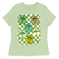 Matcha shamrock religious Ladies Tee - MaliasSmallBusiness