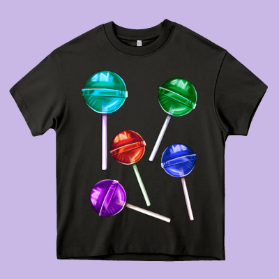 Lollipops Heavy Core Tee Designed By Adodesignshop