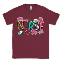 Burgundy nurse Classic Tee - LillyAllenDesigns
