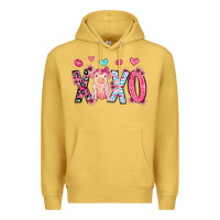 Antique Gold xoxo pig olivia Premium Hoodie - OliviaCreatesArt