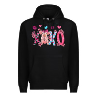 Black xoxo pig olivia Premium Hoodie - OliviaCreatesArt