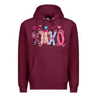 Burgundy xoxo pig olivia Premium Hoodie - OliviaCreatesArt