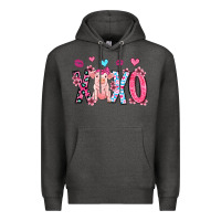Charcoal Heather xoxo pig olivia Premium Hoodie - OliviaCreatesArt