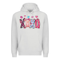 Dove Grey xoxo pig olivia Premium Hoodie - OliviaCreatesArt