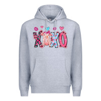 Heather Grey xoxo pig olivia Premium Hoodie - OliviaCreatesArt