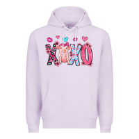 Lilac xoxo pig olivia Premium Hoodie - OliviaCreatesArt