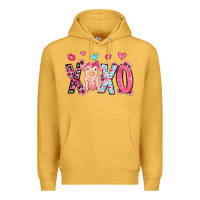 Mustard xoxo pig olivia Premium Hoodie - OliviaCreatesArt