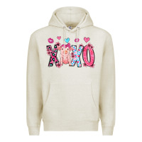 Oatmeal Heather xoxo pig olivia Premium Hoodie - OliviaCreatesArt