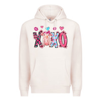 Pale Pink xoxo pig olivia Premium Hoodie - OliviaCreatesArt