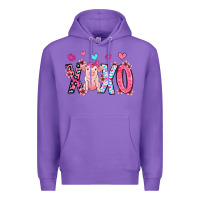 Purple xoxo pig olivia Premium Hoodie - OliviaCreatesArt