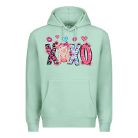Seafoam xoxo pig olivia Premium Hoodie - OliviaCreatesArt
