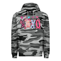 Slate Camo xoxo pig olivia Premium Hoodie - OliviaCreatesArt