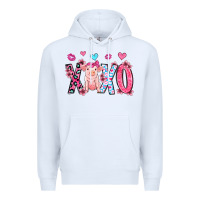 White xoxo pig olivia Premium Hoodie - OliviaCreatesArt