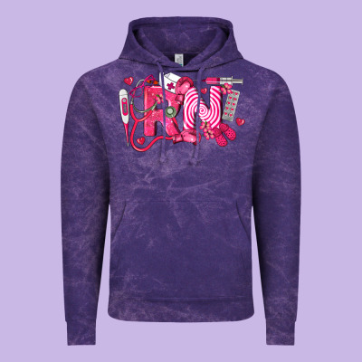 Rn Breast Cancer Registered Nurse Vintage Hoodie Designed By Lillyallendesigns
