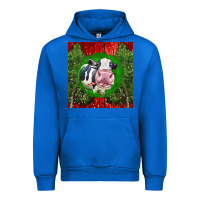 Cobalt christmas holstein Urban Hoodie - LillyAllenDesigns