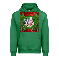 Emerald christmas holstein Urban Hoodie - LillyAllenDesigns