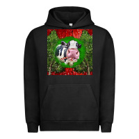Pigment Black christmas holstein Urban Hoodie - LillyAllenDesigns