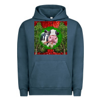 Pigment Midnight Navy christmas holstein Urban Hoodie - LillyAllenDesigns