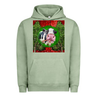 Pigment Oil Green christmas holstein Urban Hoodie - LillyAllenDesigns