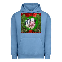 Pigment Pebble Blue christmas holstein Urban Hoodie - LillyAllenDesigns