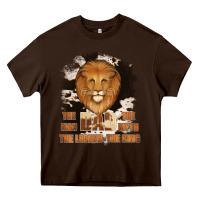 Chocolate Brown Dad The Man Cowhide Background Heavy Core Tee - Jasminsmagicworld