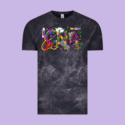 Cna Certified Nursing Assistant Mardi Gras Vintage Tee Designed By Lillyallendesigns