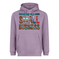 Lavender Minding My Own Small Business Heavyweight Hoodie - BundleAndBundleShop