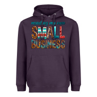 Plum Minding My Own Small Business Heavyweight Hoodie - BundleAndBundleShop