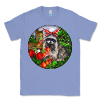 Colony Blue Christmas Raccoon Classic Tee - LillyAllenDesigns