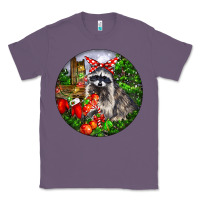Lavender Christmas Raccoon Classic Tee - LillyAllenDesigns