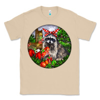 Mushroom Christmas Raccoon Classic Tee - LillyAllenDesigns