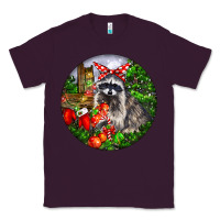 Plum Christmas Raccoon Classic Tee - LillyAllenDesigns