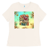 Bone country cassette tapes Ladies Tee - MaliasSmallBusiness