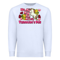 White My first valentine's day unicorn Premium Sweatshirt - FaDigitalArtStudio