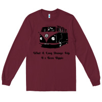 Burgundy What A Long Strange Trip It s Been Hippie Long Sleeve Tee - Bettercallsaul