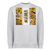 Heather Grey western mother's day mama with cowhide and sunflowers tumbler tbs Heavyweight Sweatshirt - TumblerDesignByShophia