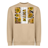Mushroom western mother's day mama with cowhide and sunflowers tumbler tbs Heavyweight Sweatshirt - TumblerDesignByShophia
