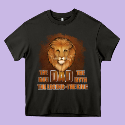 Dad The Man Leather Background Heavy Core Tee Designed By Jasminsmagicworld