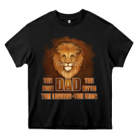 Black Dad The Man Leather Background Heavy Core Tee - Jasminsmagicworld