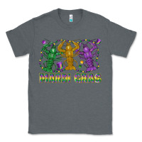 Charcoal Heather mardi gras crawfish Classic Tee - LillyAllenDesigns