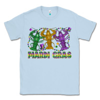 Dusty Blue mardi gras crawfish Classic Tee - LillyAllenDesigns