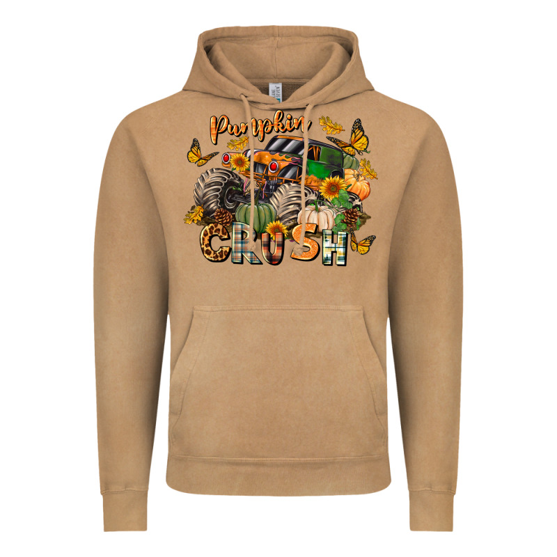 Pumpkin Crush Truck Vintage Hoodie by LillyAllenDesigns | Teevron