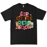 Black sip coffee read book Premium Tee - MaliasSmallBusiness